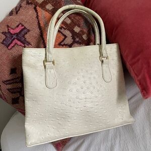 Vintage faux ostrich purse